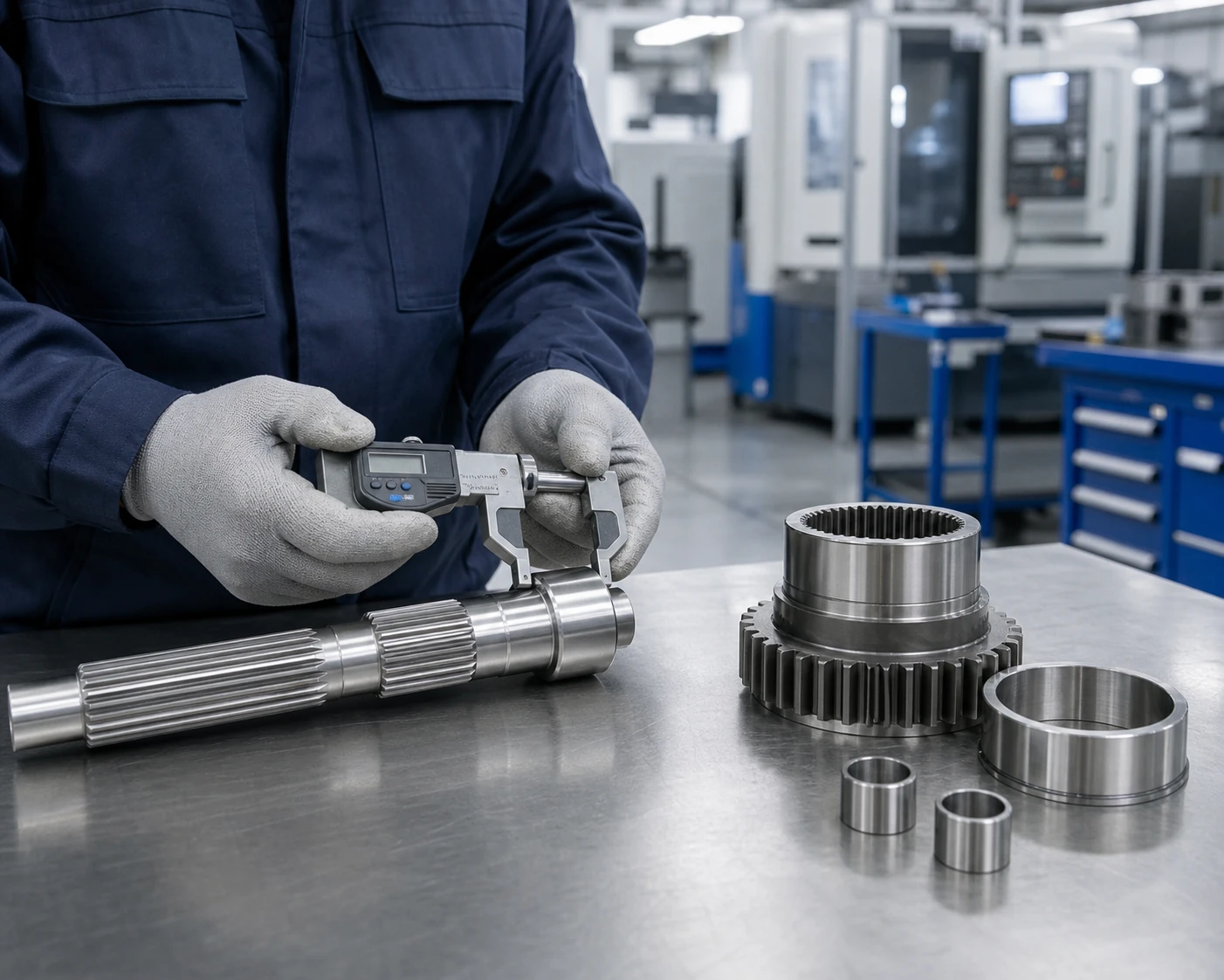 Quality inspection of precision-machined automotive transmission components