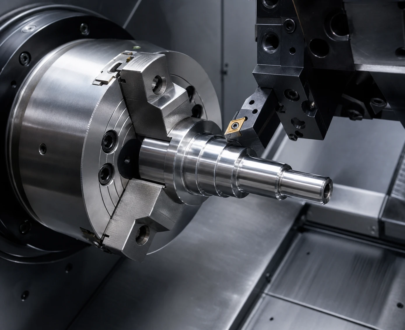 Precision CNC turning of a custom stainless-steel component