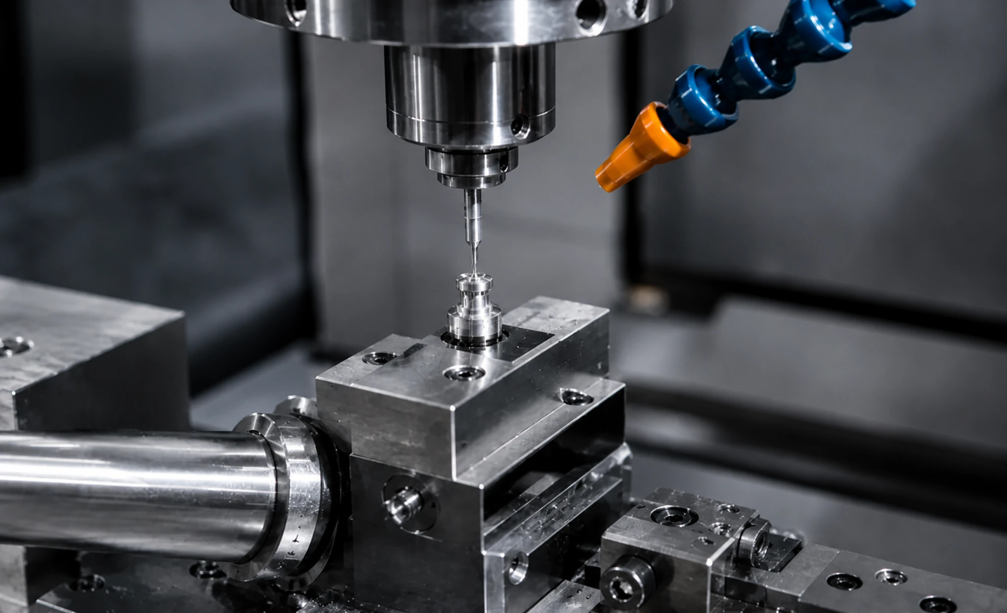 Micro machining of a very small precision component